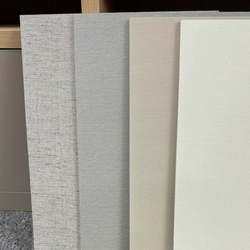 Deep Embossed Fabric Membrane PVC Film for MDF Board Lamination Vinyl PVC Foil Roll for WPC Wall Panels