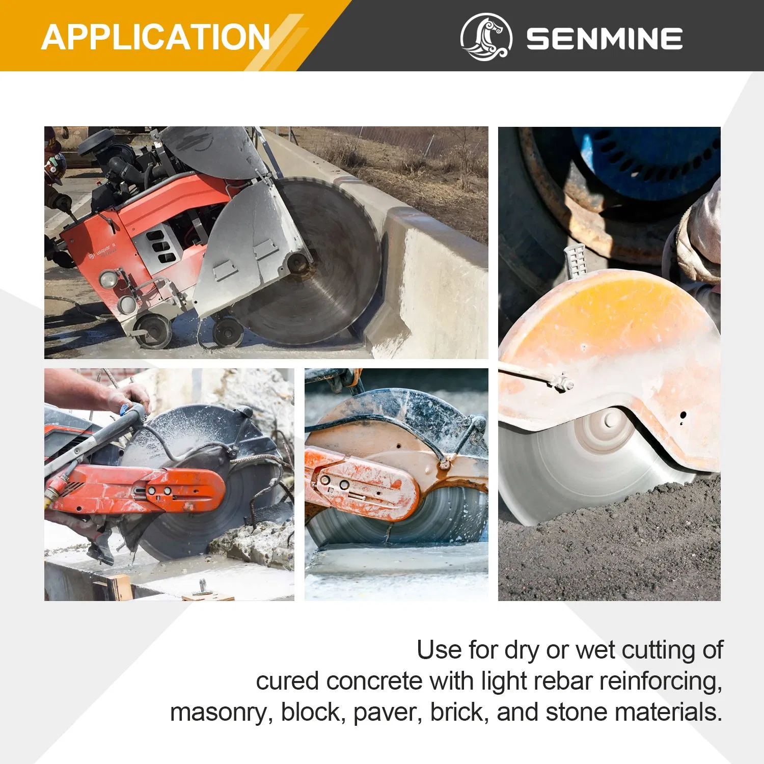 Cuts Through Reinforced Concrete with Minimal Wear and Tear Kept Concrete Saw Blade