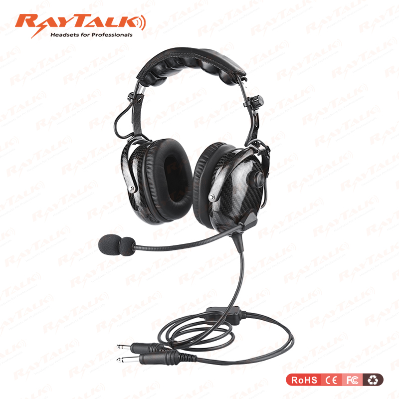 Real Carbon Fiber Pilot Anr Wireless Headset pH-400A-Ga/Anr/Bt/Sc