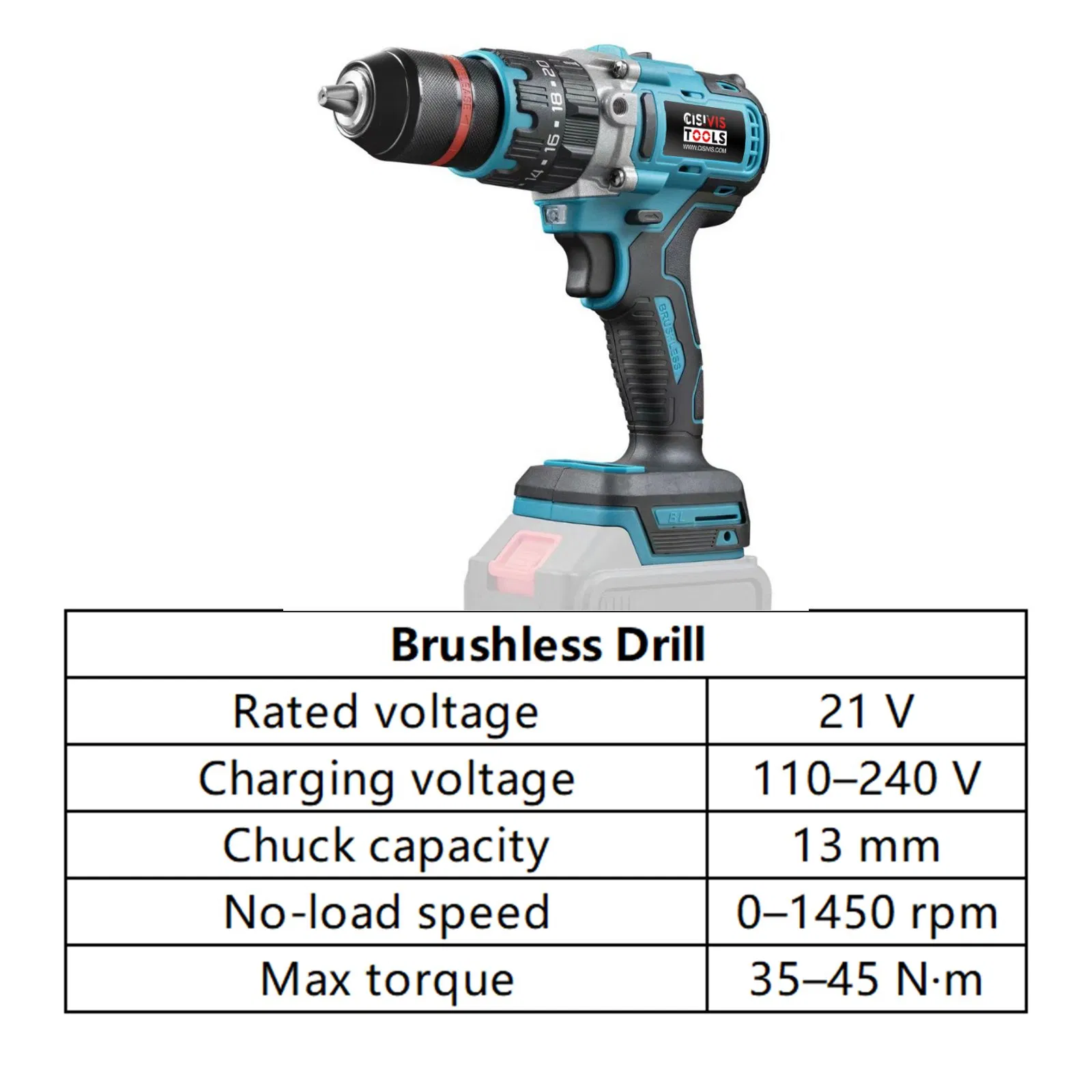 Cisivis 3 in 1 Tool Kit Cordless Drill Electric Tool Set
