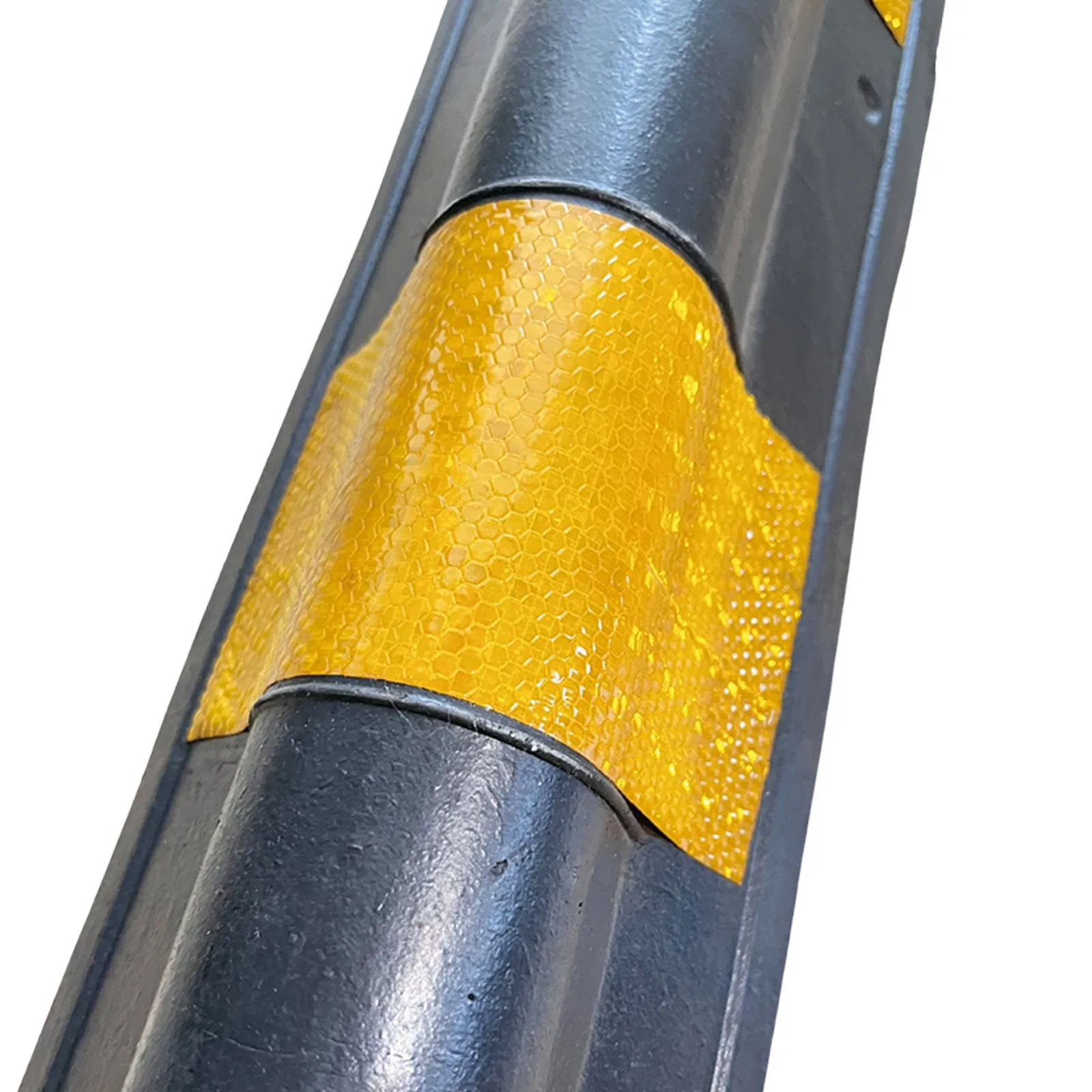 Reflective Yellow Strip Rubber Wall Corner Guard, 900m Garage Guards for Parking Garages and Warehouse Columns