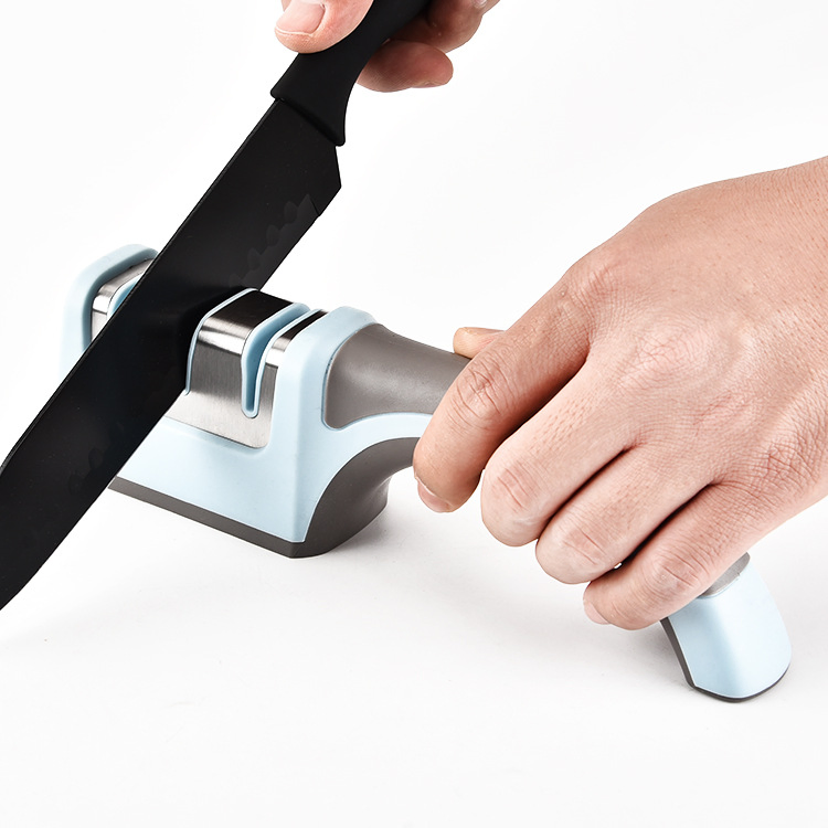 Stainless Steel 3 Stage Kitchen Manual Knife Sharpener