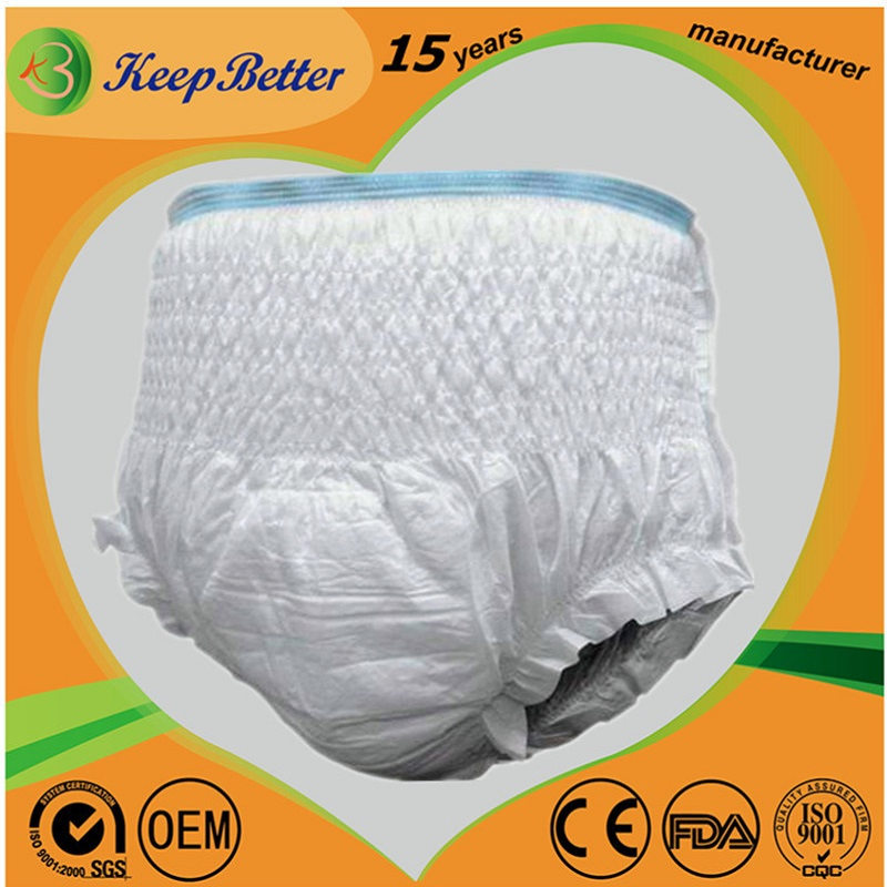 Medical Nursing Home Supermarket Pharmacy Supply OEM Wholesale Disposable Incontinence Products Adult Pull up Pant Underwear Diapers for Adults Elderly Factory