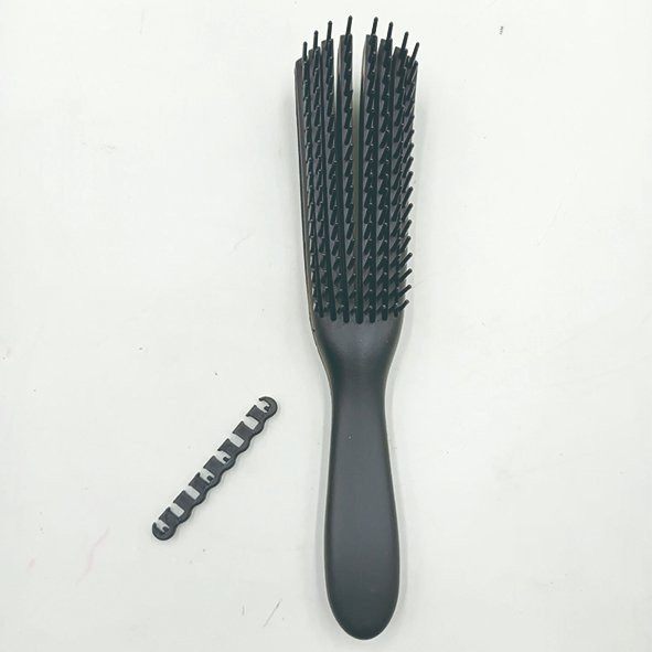 Wholesale Scalp Massager Customized Logo Women Plastic Eight Rows Octopus Curly Straightener Massage Comb Detangling Hair Brush