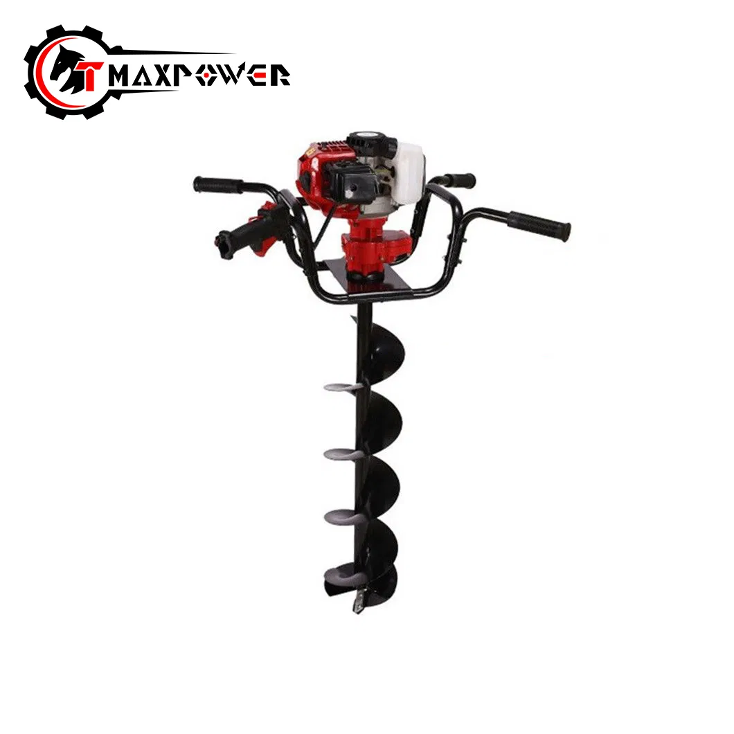 Tree Planting Machine Two Stroke High Power Planting Digging Hole Piling Machine 52cc Petrol Earth Auger TM-Ea520f