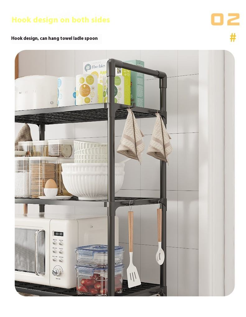 Пластиковая стеллажная система для хранения, 5 ярусов