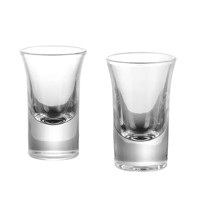 Wholesale Lead-Free Crystal Small Glass Cup 0.5oz 1oz 1.5oz Mini Clear Heavy Base Shot Glass Perfect for Party Bar Club Cocktail