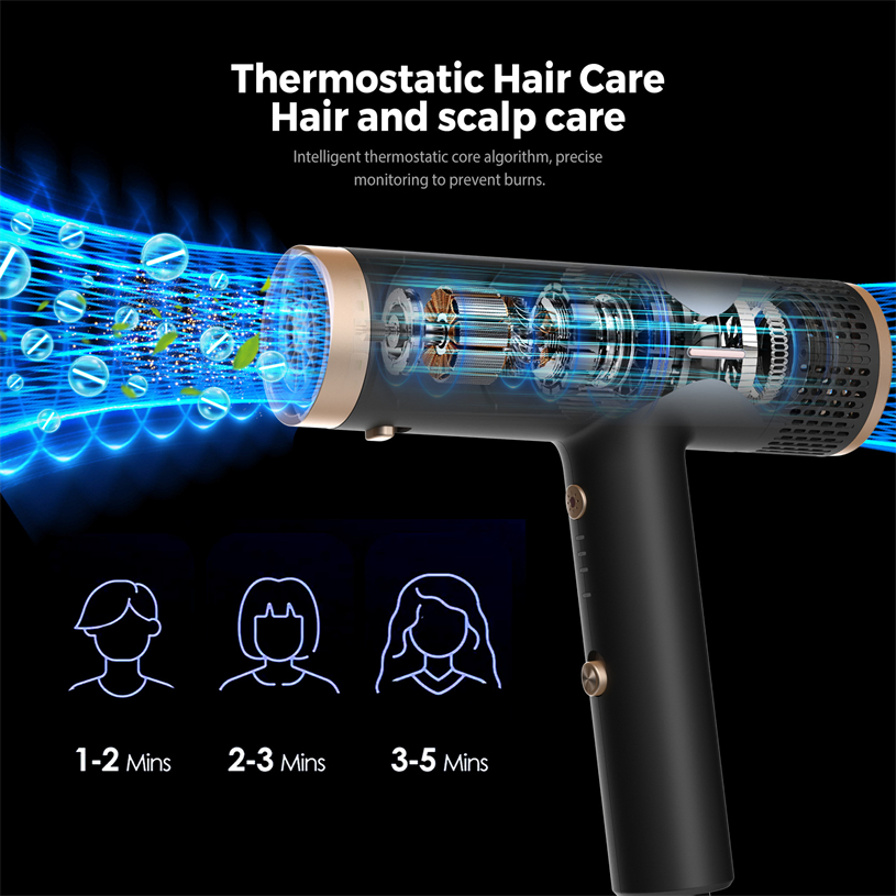 2025 New 2-in-1 5 Minutes Fast Drying 800W 1000W Ionic Hair Styler Hair Dryer and Curler for Salon & Home Use (OEM/ODM Accepted)