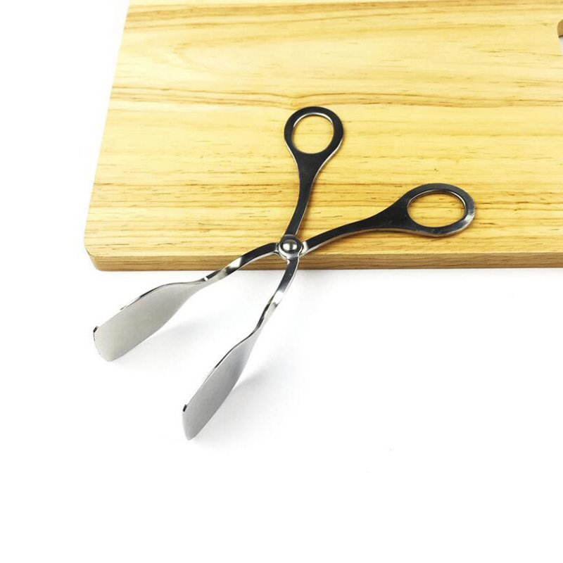 Stainless Steel Food Gripper Clamp Tongs Bread Clip for Home Outdoor Bl15699