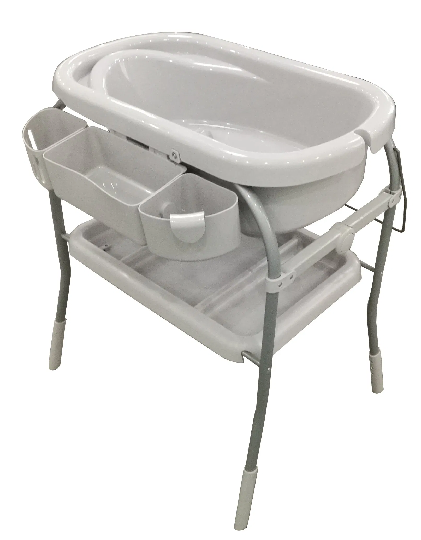 Baby Change Table for Plastic Material with Steel Tube with Wheels