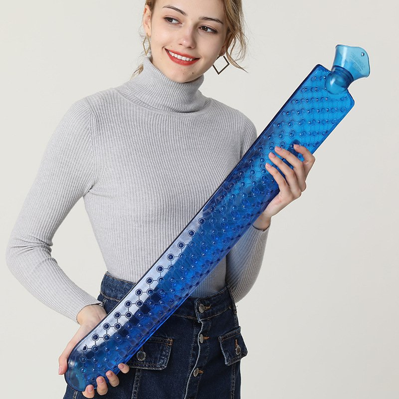 2500ml Leakproof Long Hot Water Bottle Winter Hand Feet Warmer Long Hot Water Bag