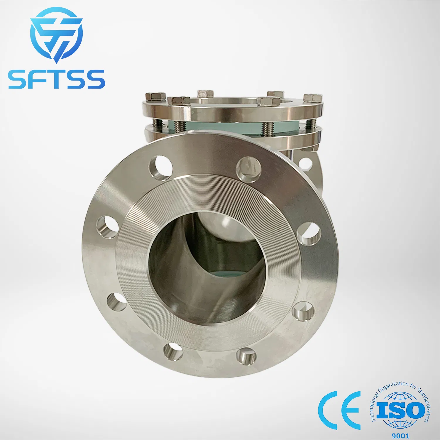 Innovative Heavy-Duty Flange Sight Glass with Forged Silver Finish