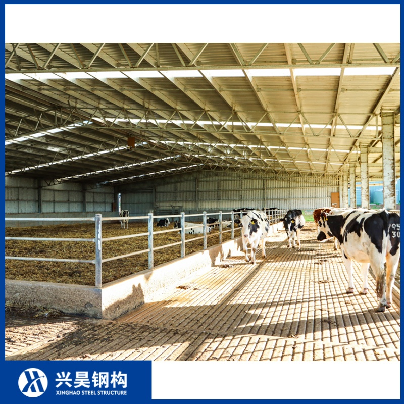 Precision-Welded Steel Column Prefab Metal Storage Farming Equipment Steel Structure Sheep/Goat/Pig/Hog/Cattle/Cow/Poultry House/Shed