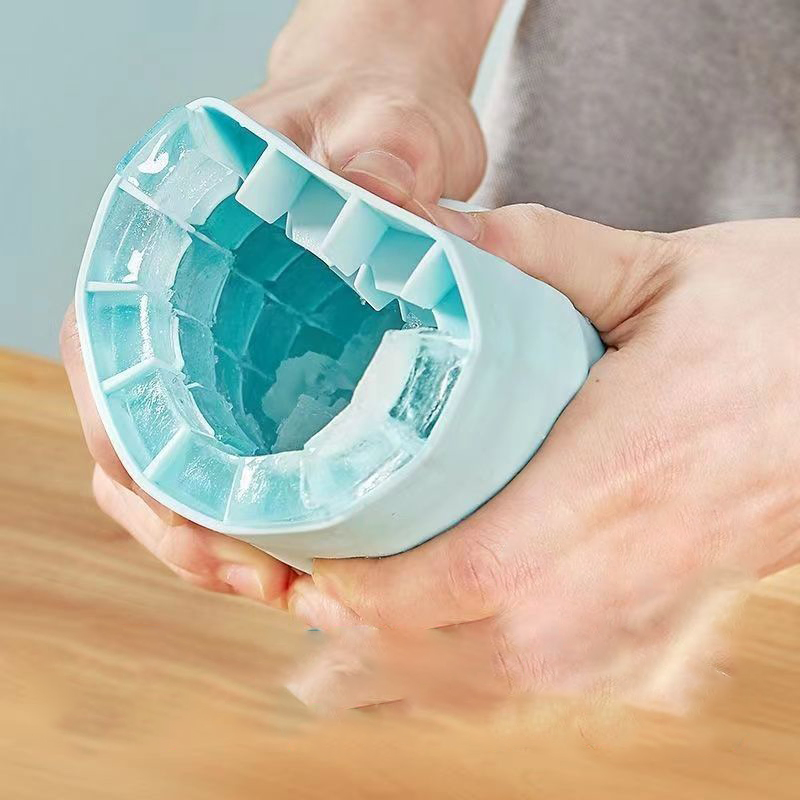 Силиконовая форма для льда с крышкой, цилиндрическая