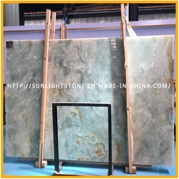 Natural Blue/Green/Red Onyx Marble Slabs for Wall Background