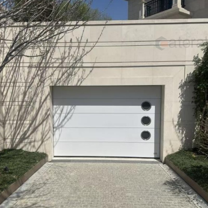 Factory Wholesale Automatic Garage Door Classical Modern Bridgeport with Motor with Pedestrian Door Sectional Overhead Garage Door Residential Garage Door