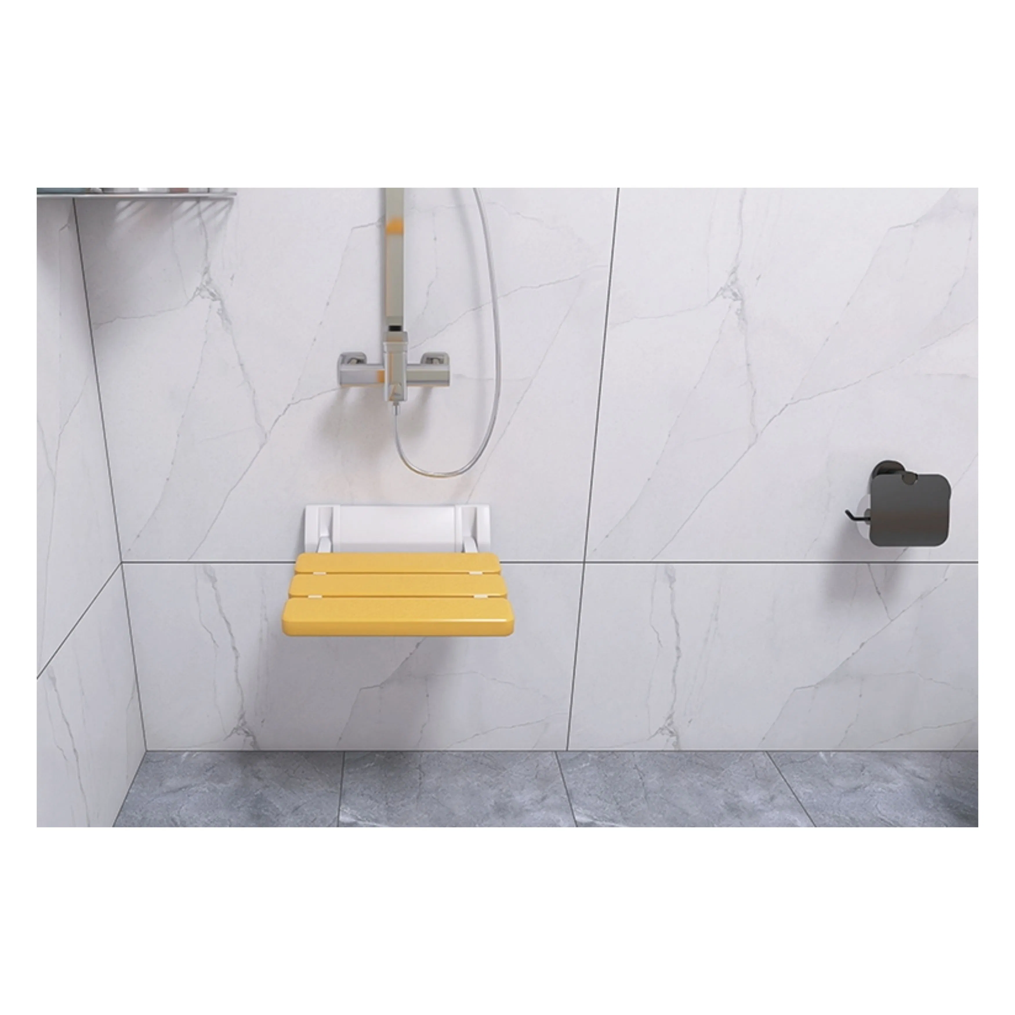 Stool Wall Mount Non-Slip Folding Shower Seat