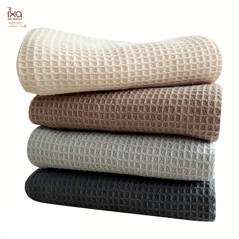 Plain White Beige Black Grey Logo Embroidery Custom Wholesale Refreeshing Kitchen Dishcloths 60 X 40 Absorbent Blanket 100% Cotton Towel