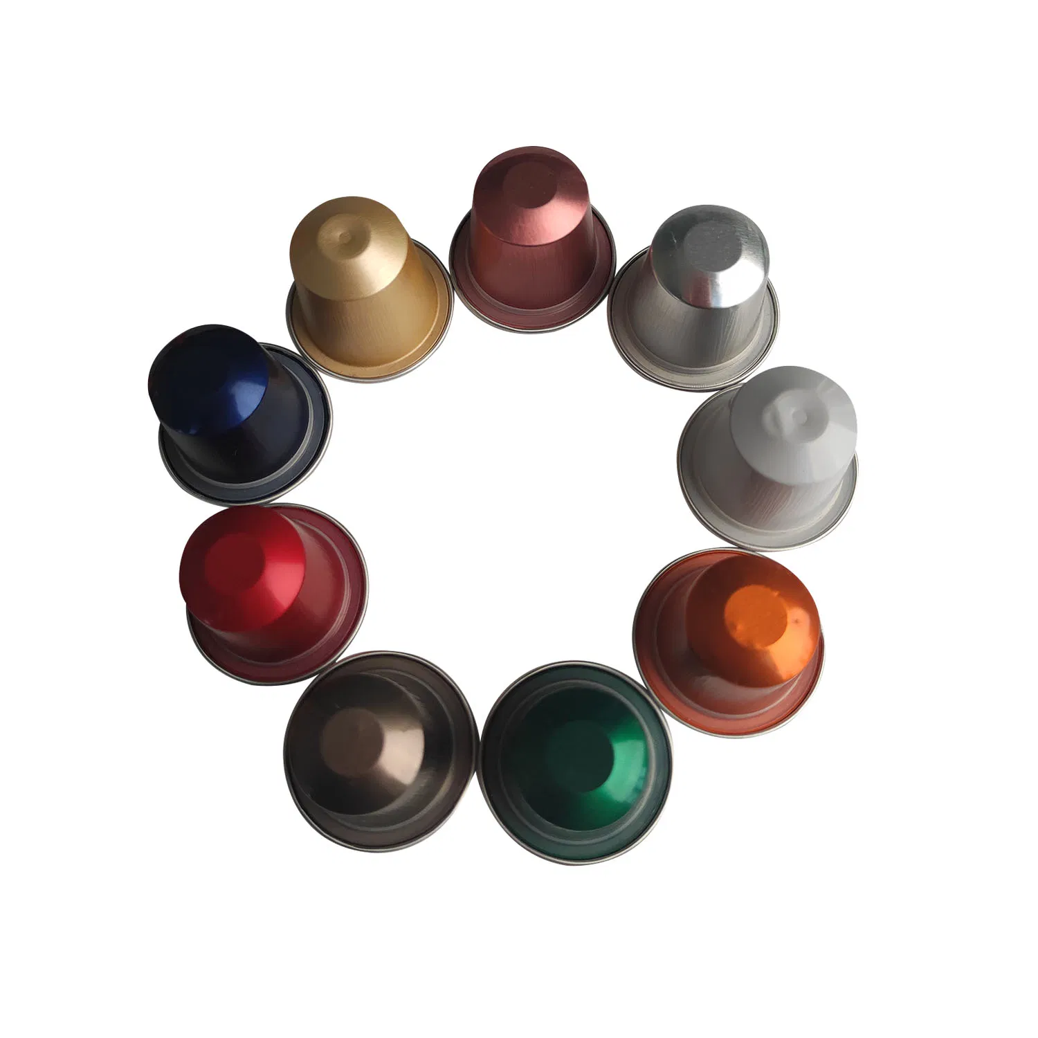 Coffee Maker Biodegradable Empty Coffee Capsules with Sticker Coffee Foil Container Nespresso Coffee Pod