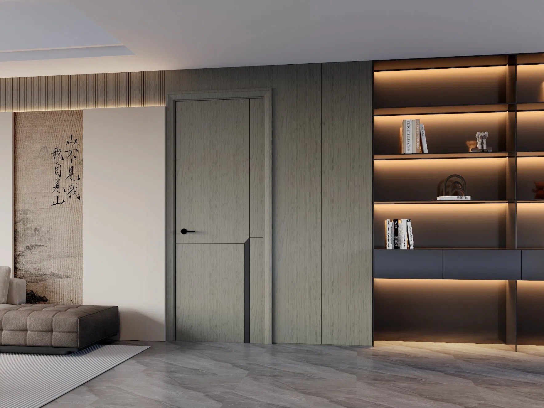 Stylish WPC Door with Anti-Termite Laminated Surface