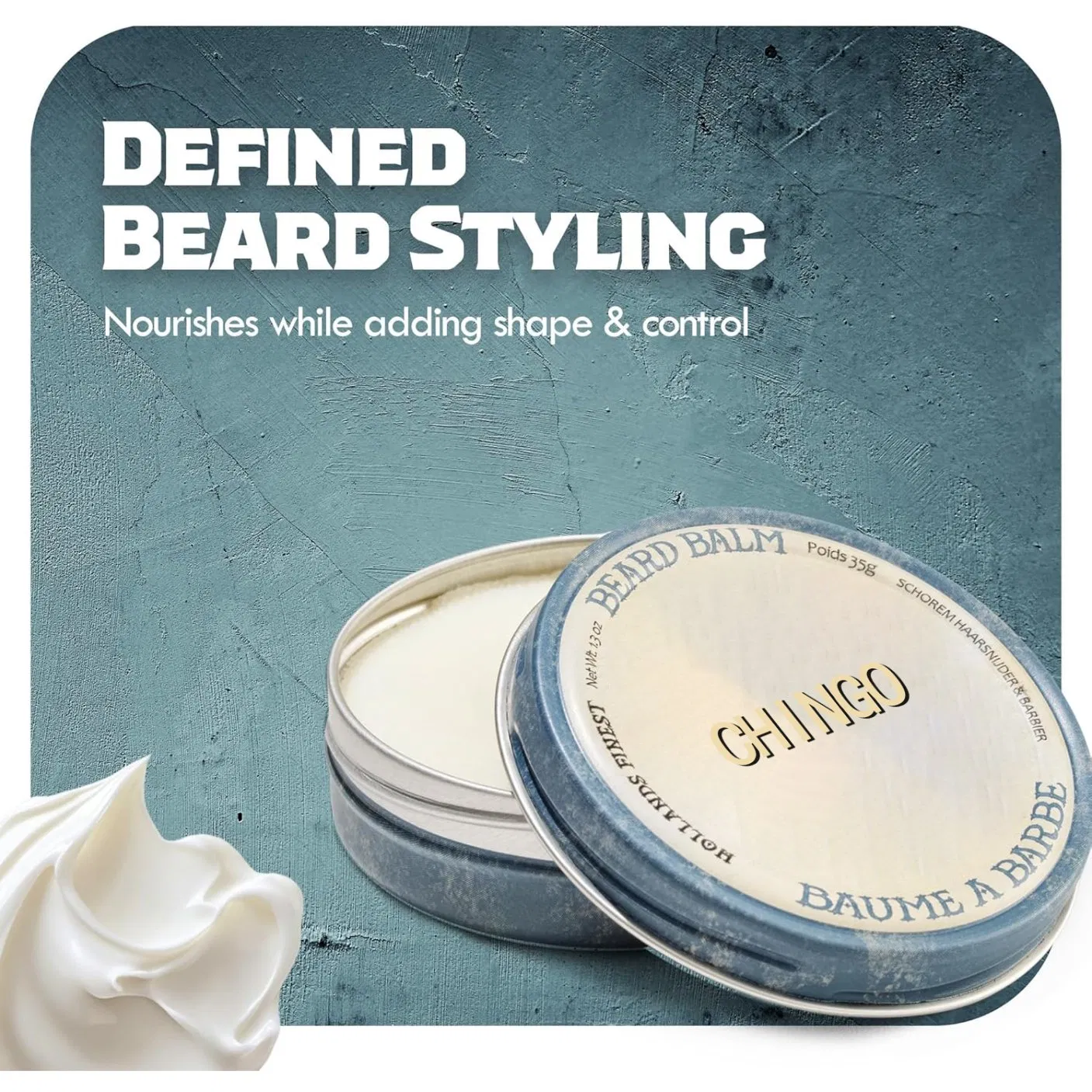 Affordable Beard Balm Easy Application Delivers Long-Lasting Density