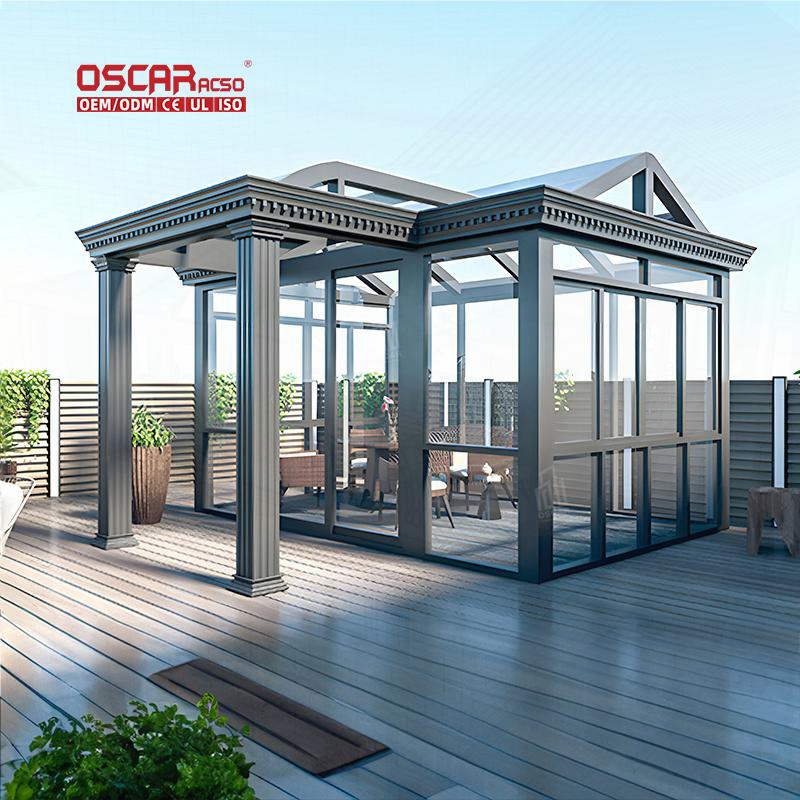 Aluminum Profile Conservatory Victorian Modern Prefab Sunroom All Season Glass House Outdoor Indoor Garden Patio Decor Sunroom