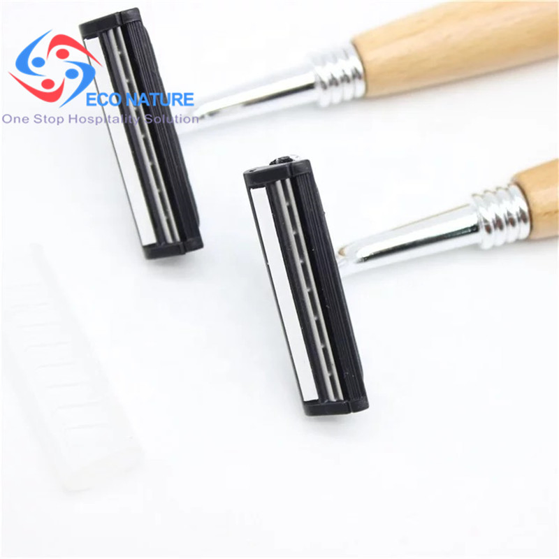 Stainless Steel Hotel Razor & Hotel Shaver & Bamboo Hotel Shaver