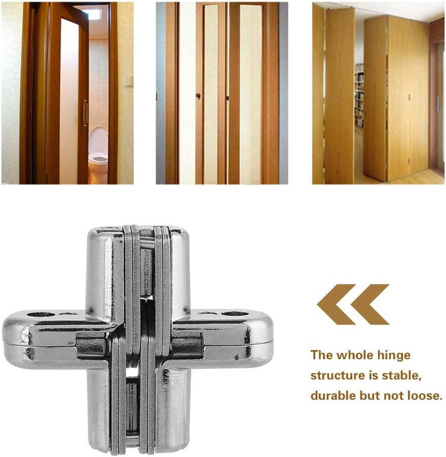 High Quality Zinc Alloy Concealed Hinges Invisible Hinge Cross Hinges for Doors