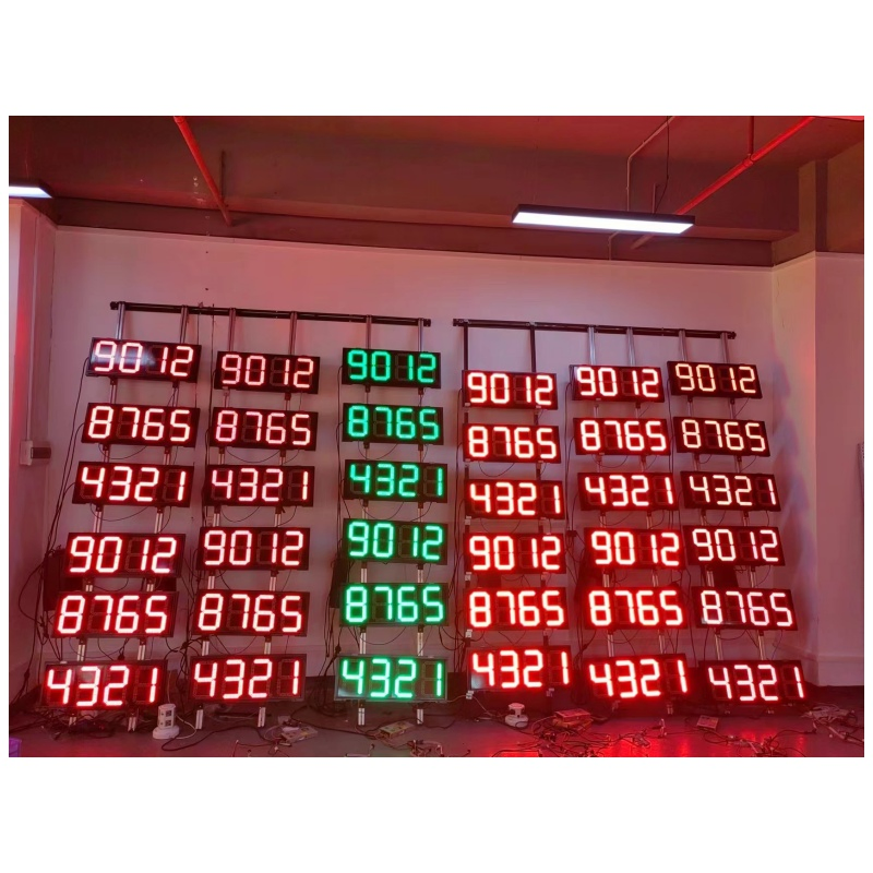 Large Outdoor 7 Segment LED Display 4 Digits Gas Station Price Display for LED Gas Display Gas Station