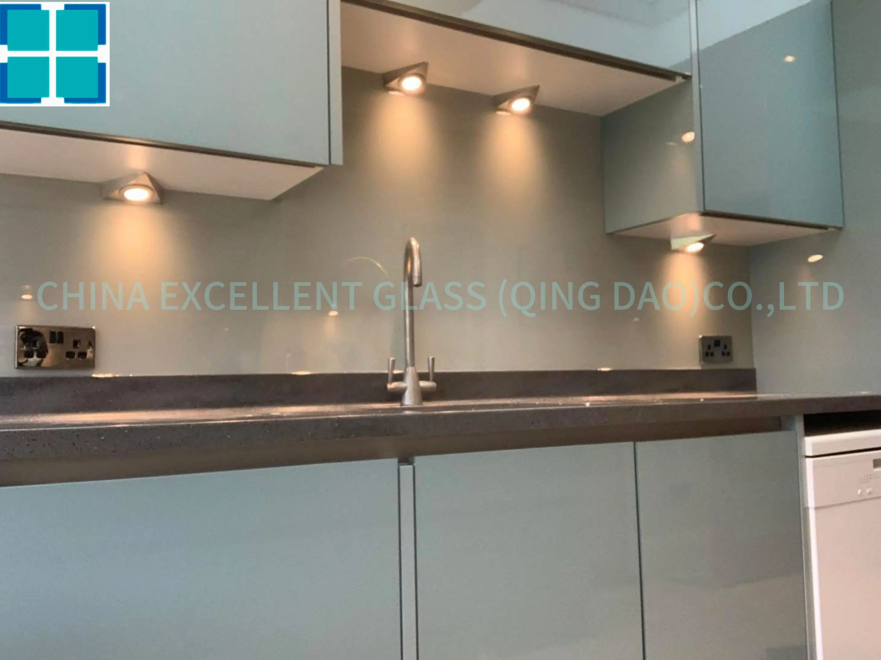 Red Green Yellow Blue White Black 3mm, 3.2mm, 4mm, 5mm, 6mm Decorative Kitchen/ Door/Window Painted Glass