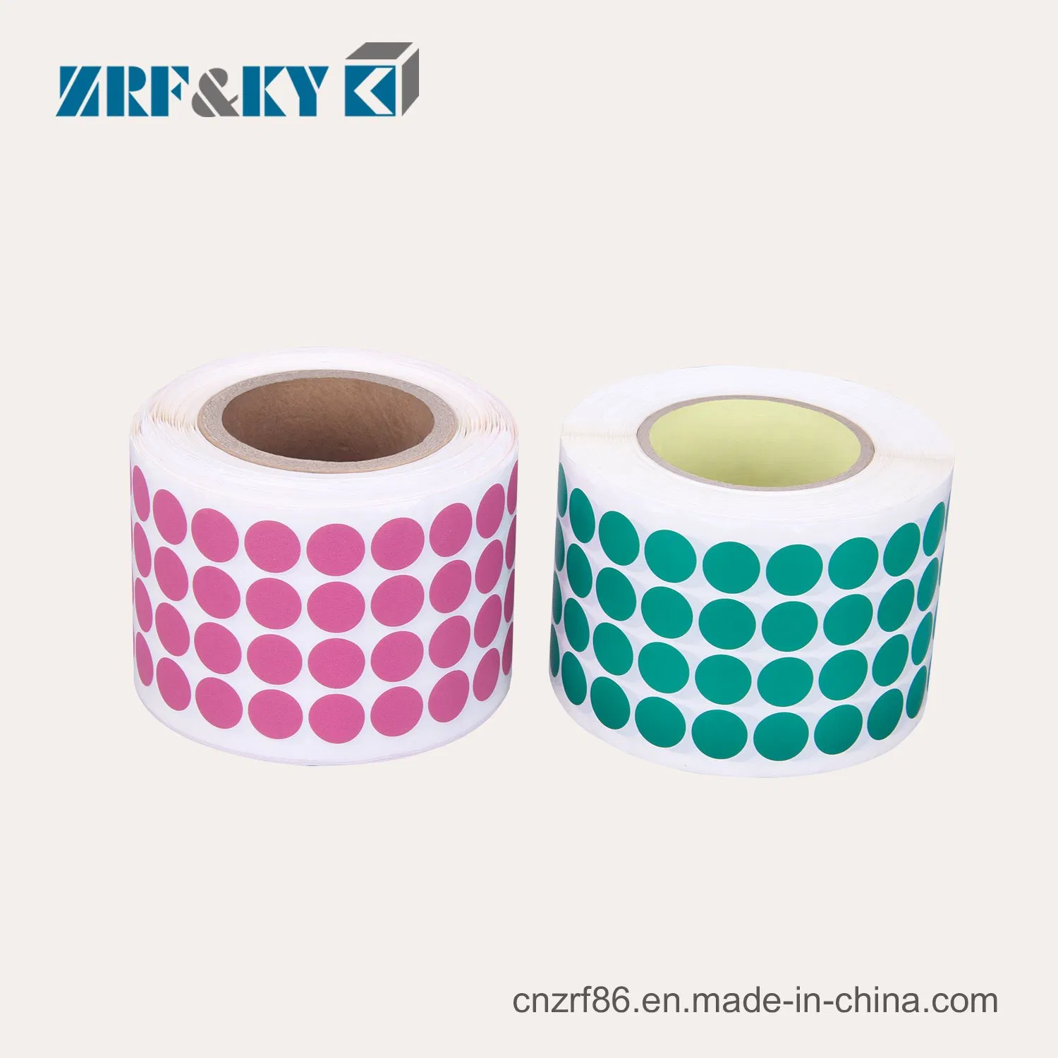 Custom Printed Color Synthetic Paper Self-Adhesive Round Label Stickers