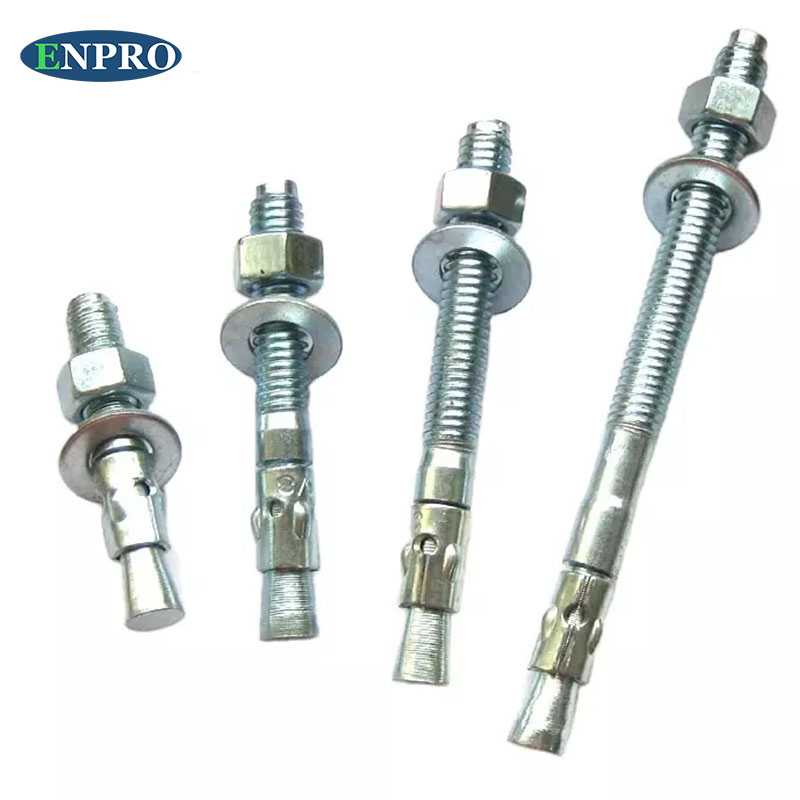 Carbon Steel M10 M12 M16 Zinc Plate Galvanized Concrete Expansion Wedge Anchor