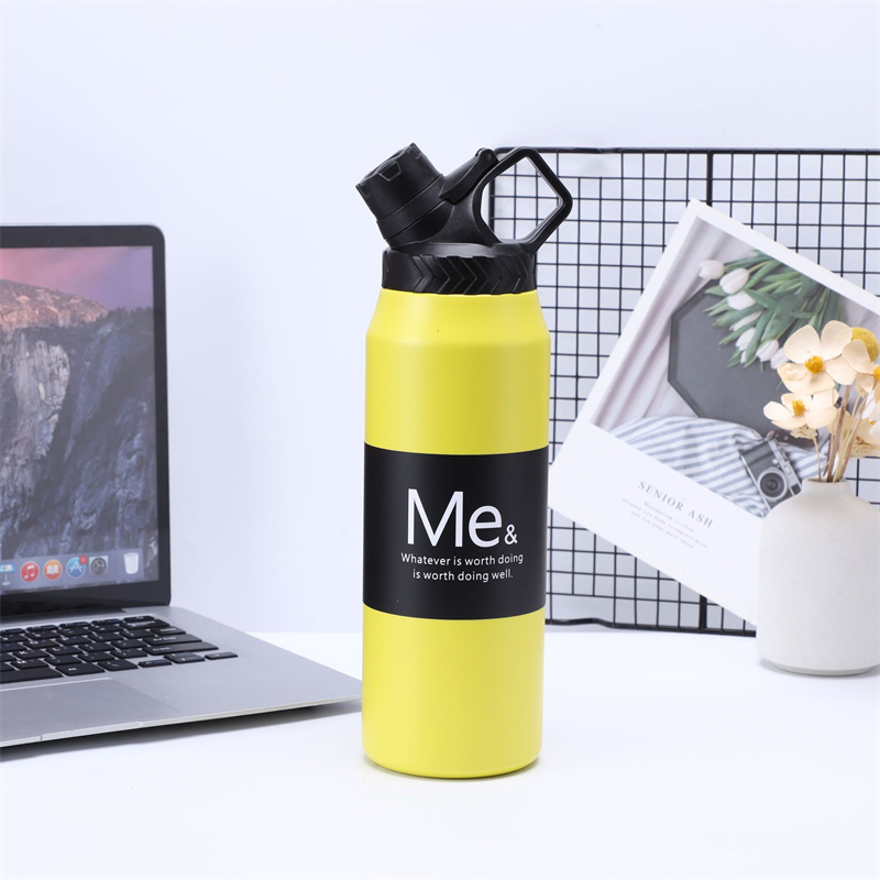 Stainless Steel Sports Water Bottle Leakproof Wide Mouth Vacuum Insulated Water Bottles