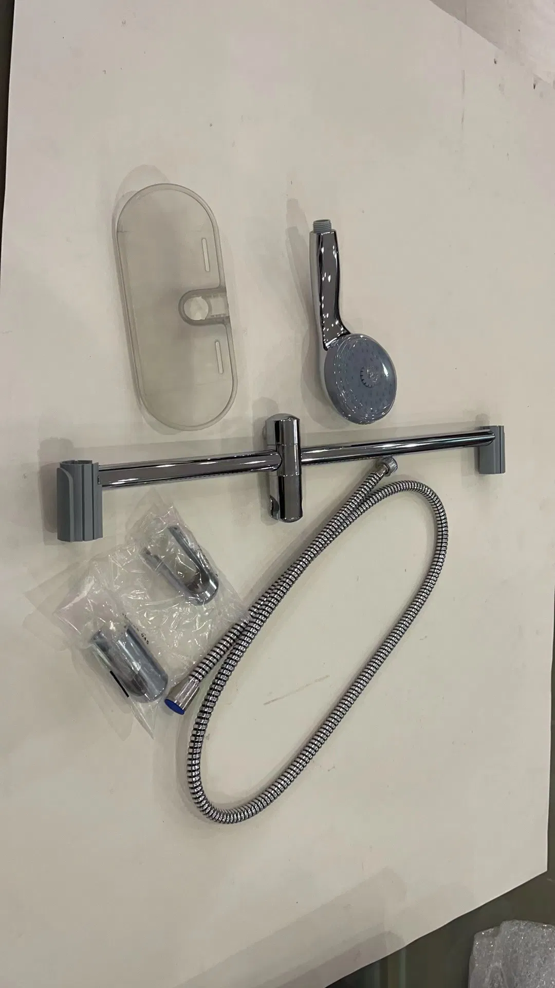 Modern Black Plastic Shower Set with Vintage Rainfall Showerhead