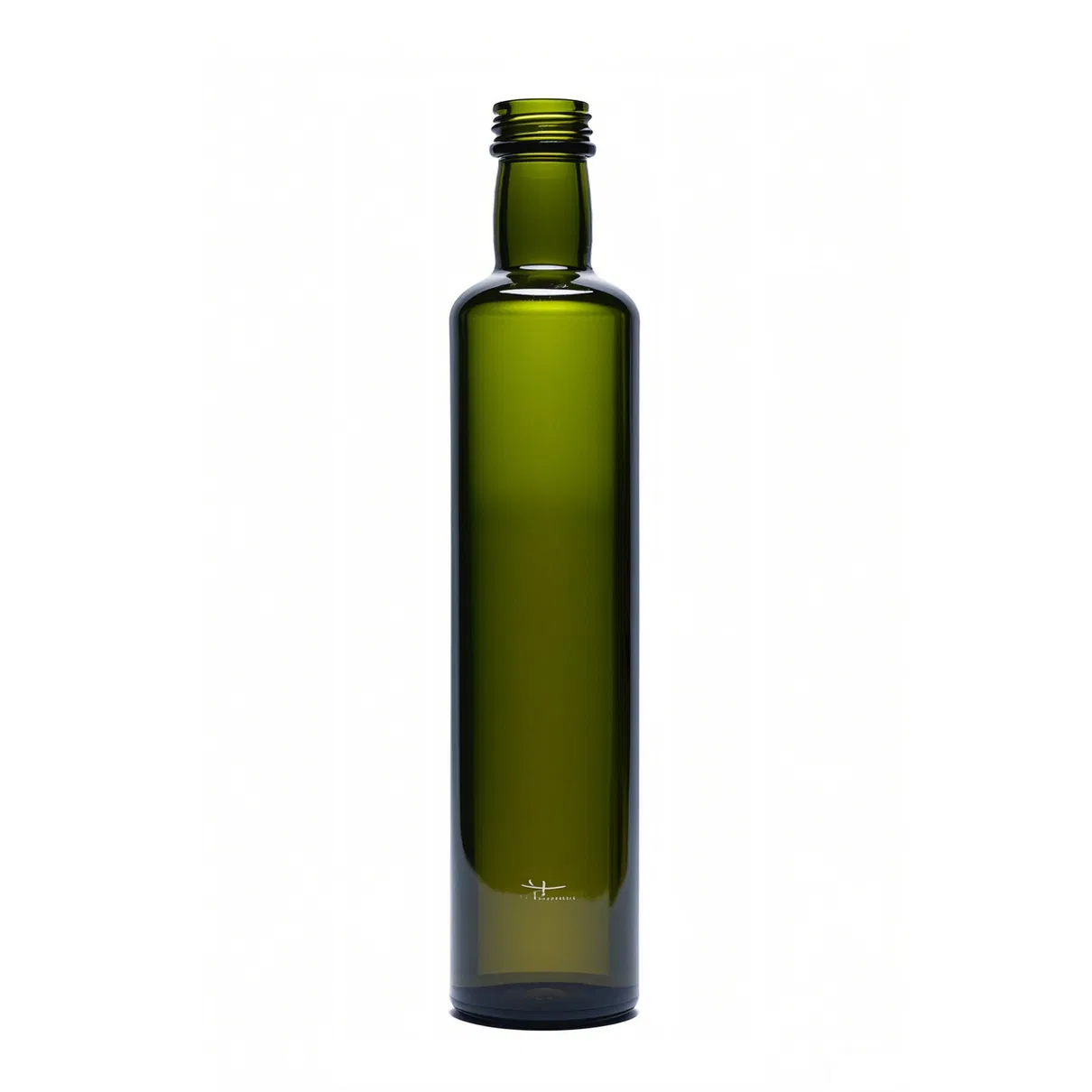 Competitive Price 250ml 500ml Amber Dark Green Round Glass Cooking Olive Oil Packing Bottle Oil Container with Aluminum Screw Cap