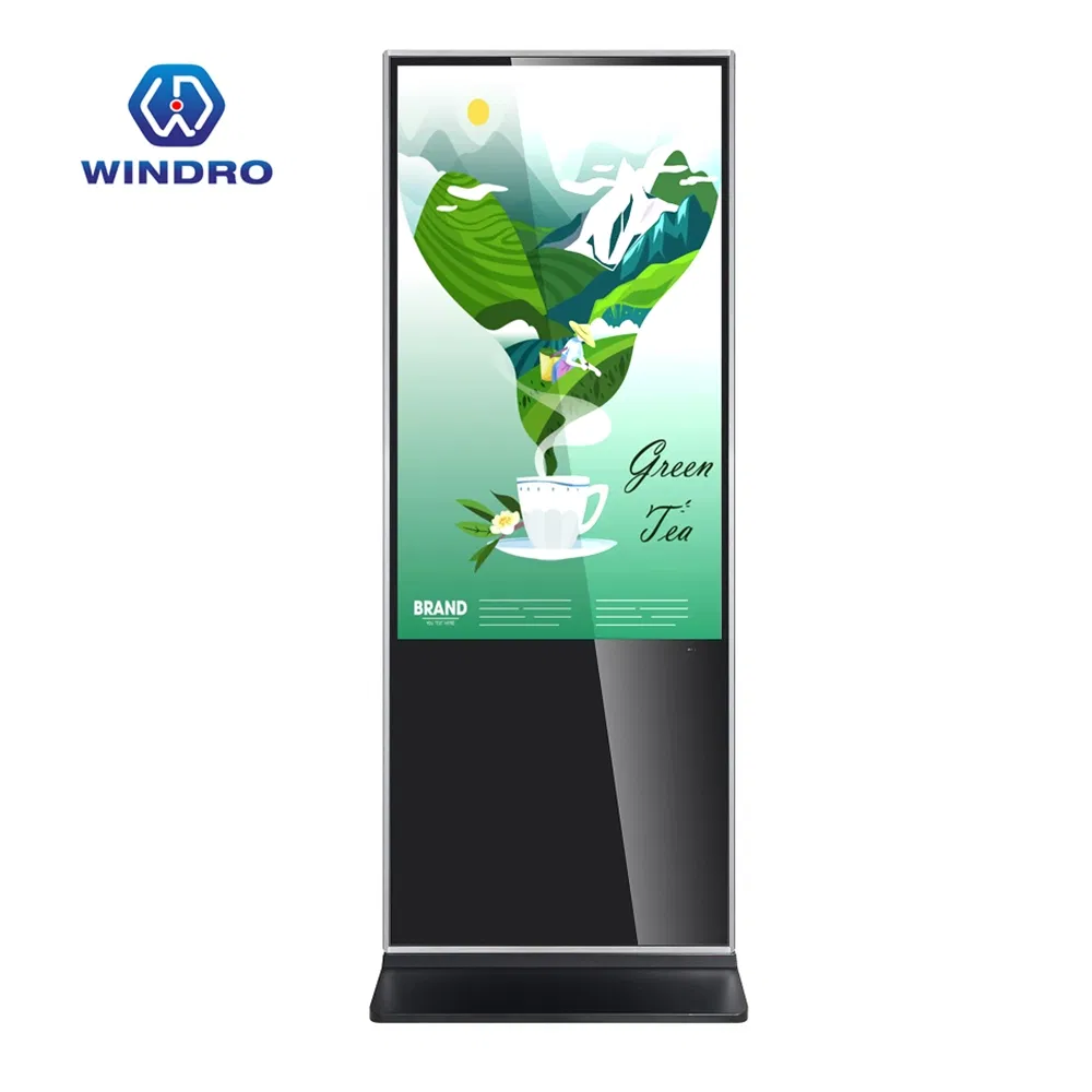 Indoor LCD Touch Screen Advertising Digital Signage Floor Stand Touch Display Android 11 Advertising Display
