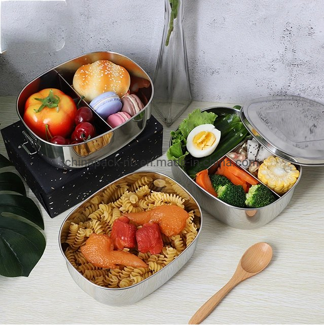 Singer Layer Oval Lunch Box; Eco Friendly Food Storage Container