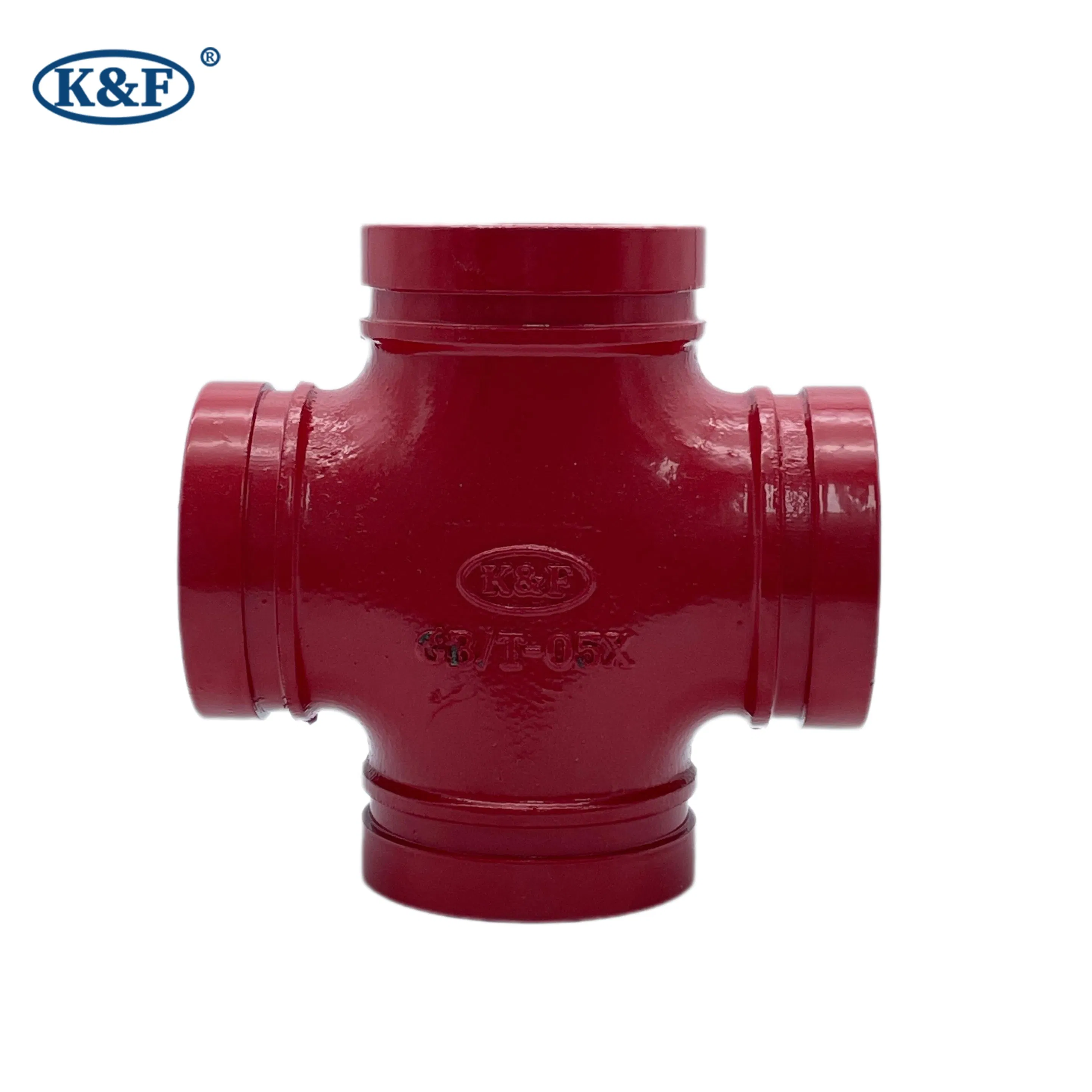 Kanaifu Grooved Ductile Iron Pipe Fitting Cross for Water Supply System
