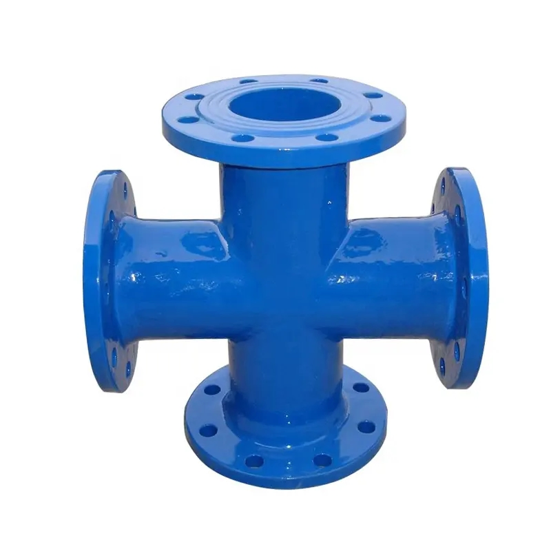 Hot Sale Factory Price ISO2531 En545 En598 Ductile Iron Cast Iron Pipe Fittings Cross