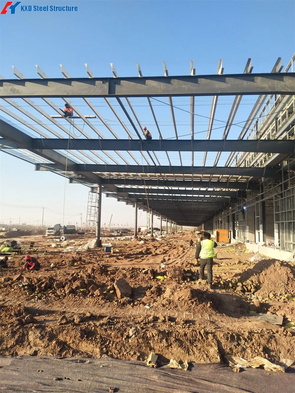 Prefabricated Farm Light Shed Structure Construction Steel Storage