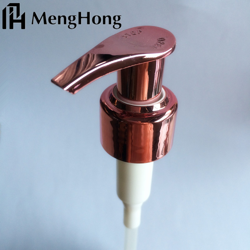Rose Golden UV PP Lotion Pump for Liquid Soap