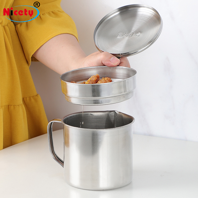 China Wholesale Low Price Filter Cup Kitchen Supplies Oil Spill Cup