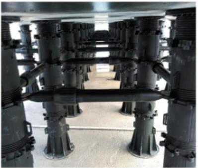 Adjustable Plastic WPC Tiles System Plastic Adjustable WPC Pedestal