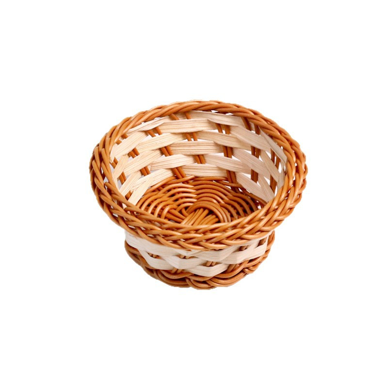 Mini Handwoven Bamboo Snack Basket