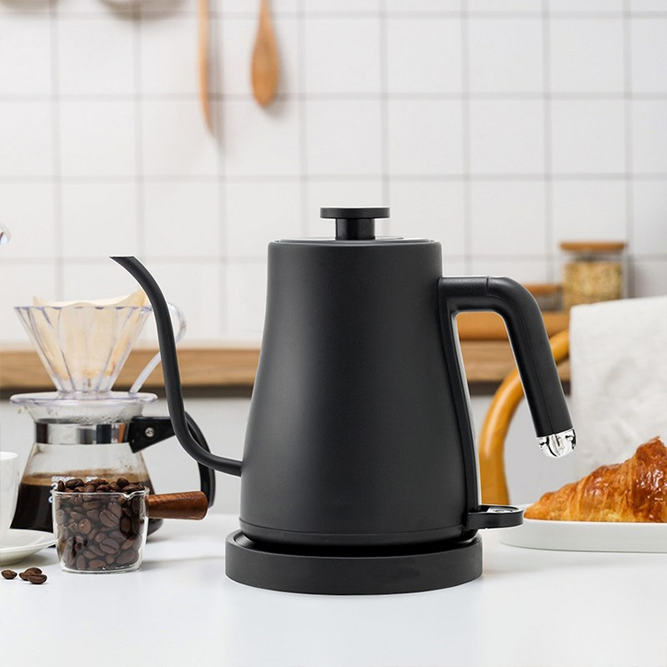 Yuekon Gooseneck Kettle Electric Hand Brewed Pot Stainless Steel 1 Liter Electric Tea Kettle with Long Spout Coffee Kettle