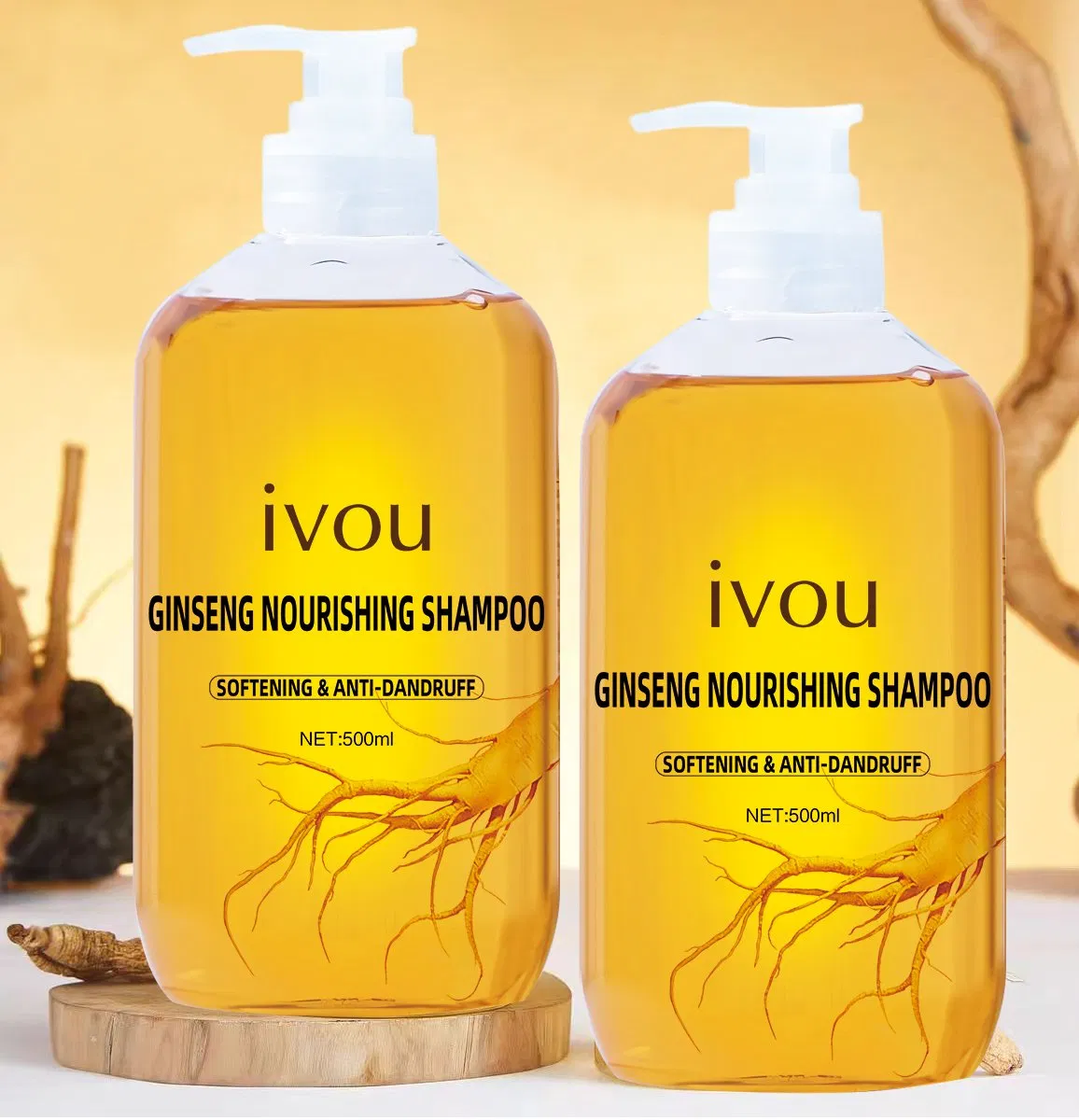 Long Lasting Safe Ginseng Extract Shampoo for Sensitive Scalp and Hair Health