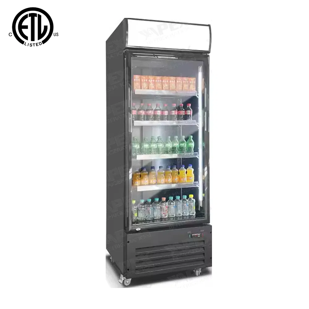 Supermarket Glass Door Refrigeration Fridge Coca Display Cooler