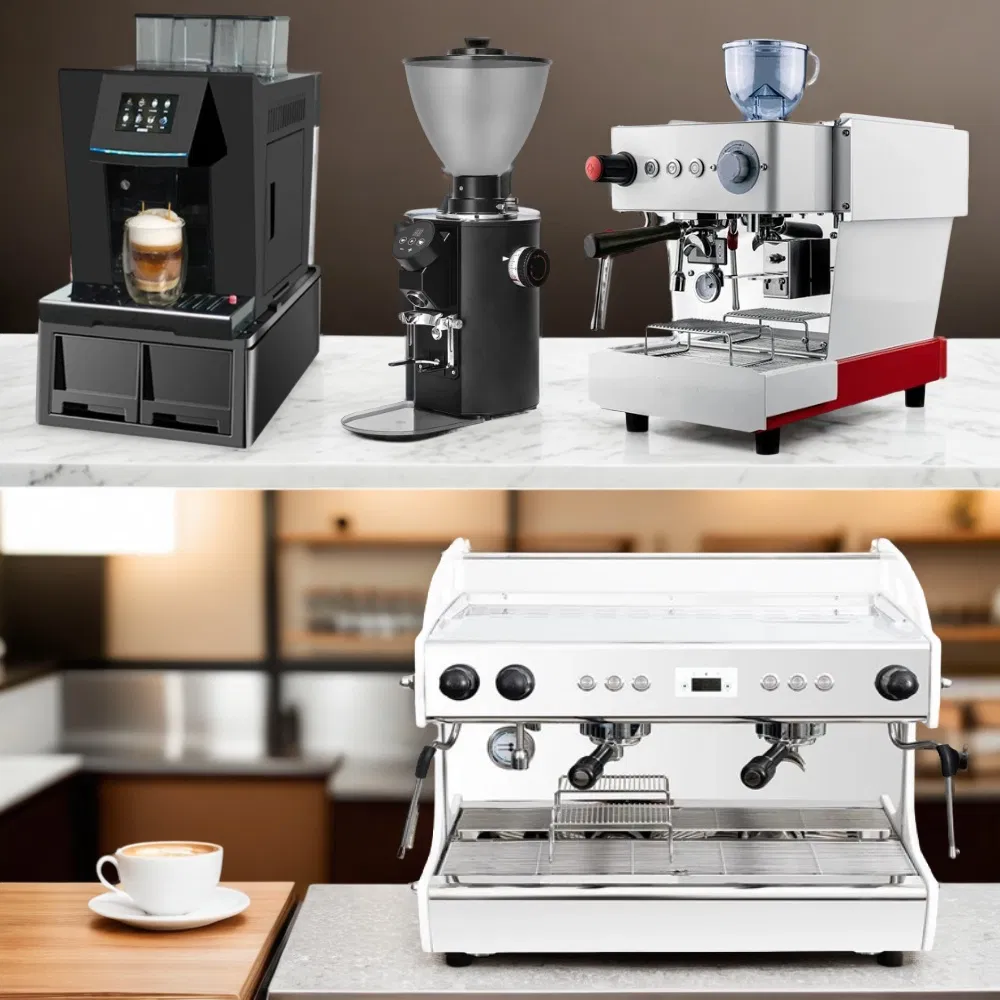 Best Price Good Automatic Electric Industrial Top Rated Espresso Flat Burr Coffee Bean Grinding Pot Doser Maker Machine Mill Grinder for French Press for Sale