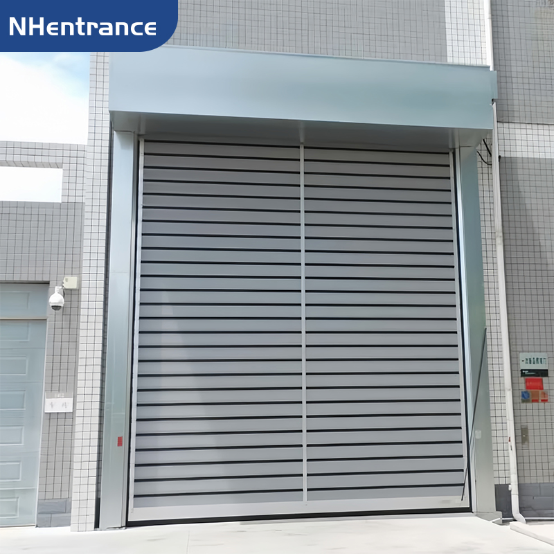 Durable Automatic Aluminum Rolling Door for Industrial Factories & Warehouses High Speed Spiral Door