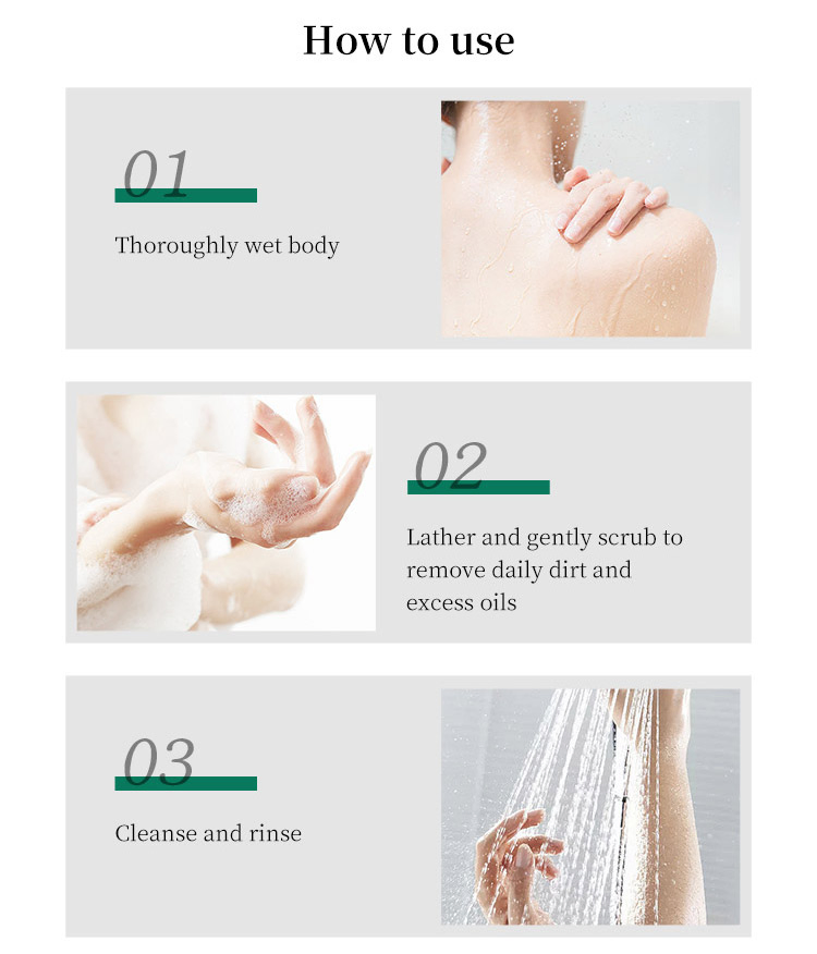 Private Label Bath Supplies Body Wash Skin Whitening Shower Gel Cream